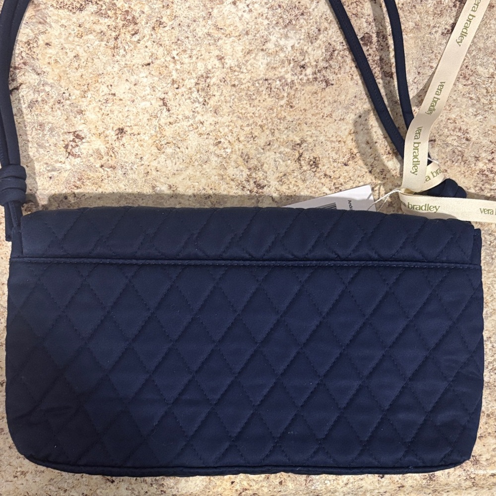Vera Bradley Peacoat Blue Quilted Andover Shoulder Bag - Picture 5 of 7